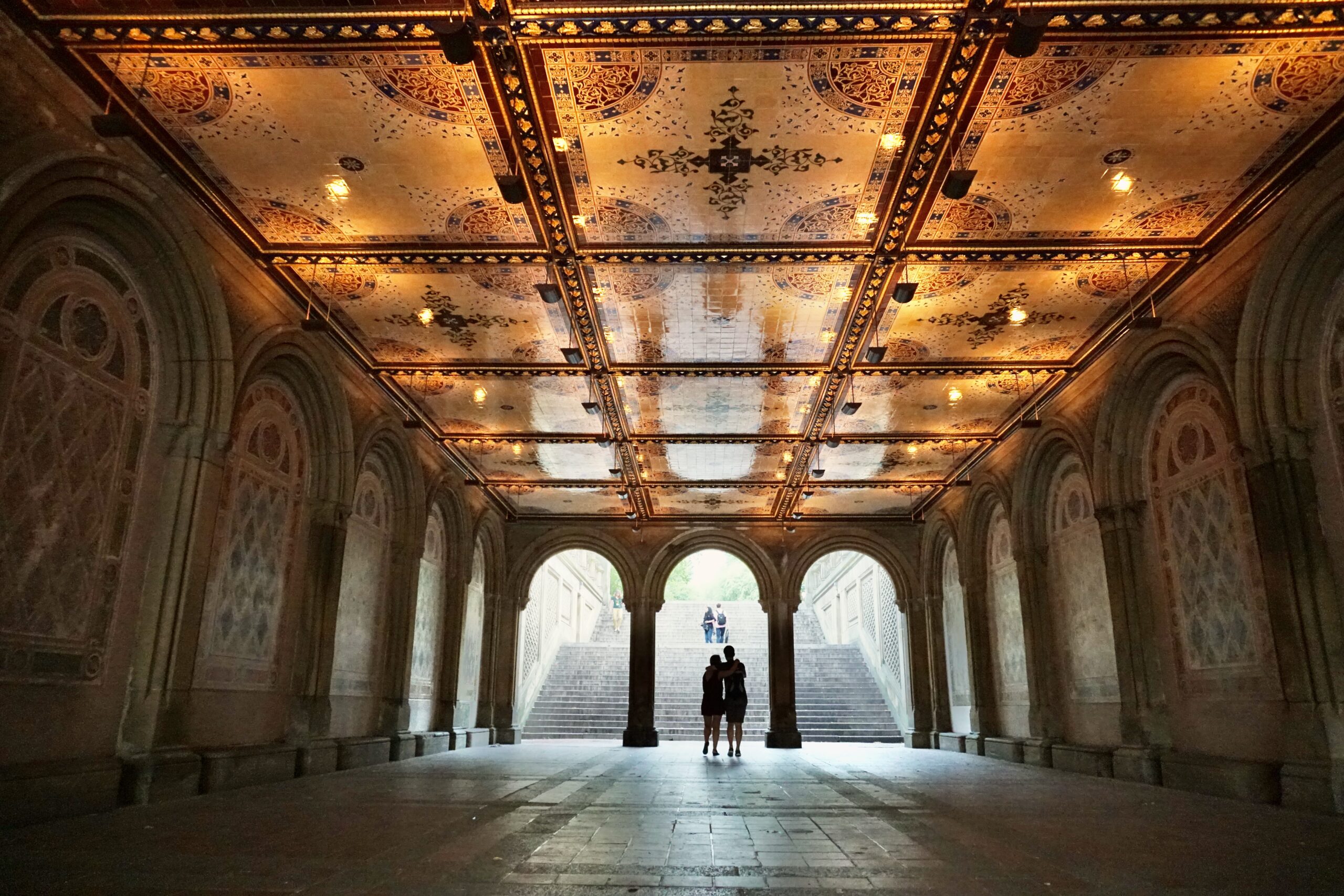 Bethesda Terrace Arcade empty view, best free things to do nyc Central Park