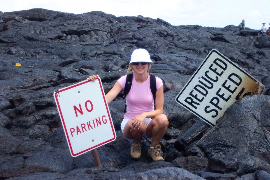 volcano national park hawaii no parking signs lava best souveinrs hawaii