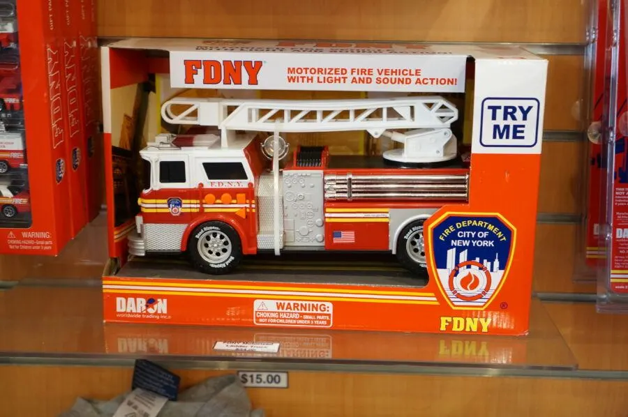 FDNY toy firetruck nyc souvenir children kids