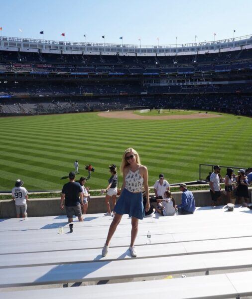 Yankee stadium view from bleachers nyc